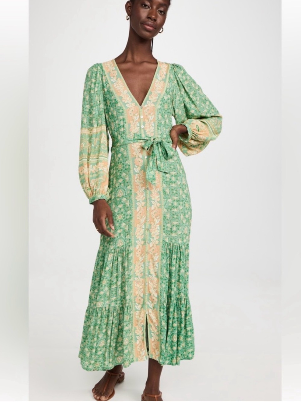 Spell Madame Peacock Dress - Emerald XS